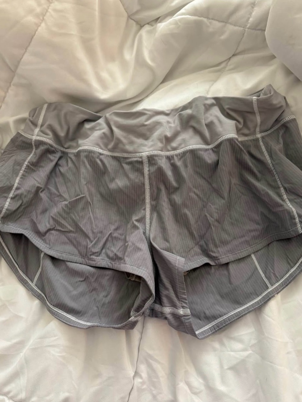 Gray Layered Athletic Skort Shorts